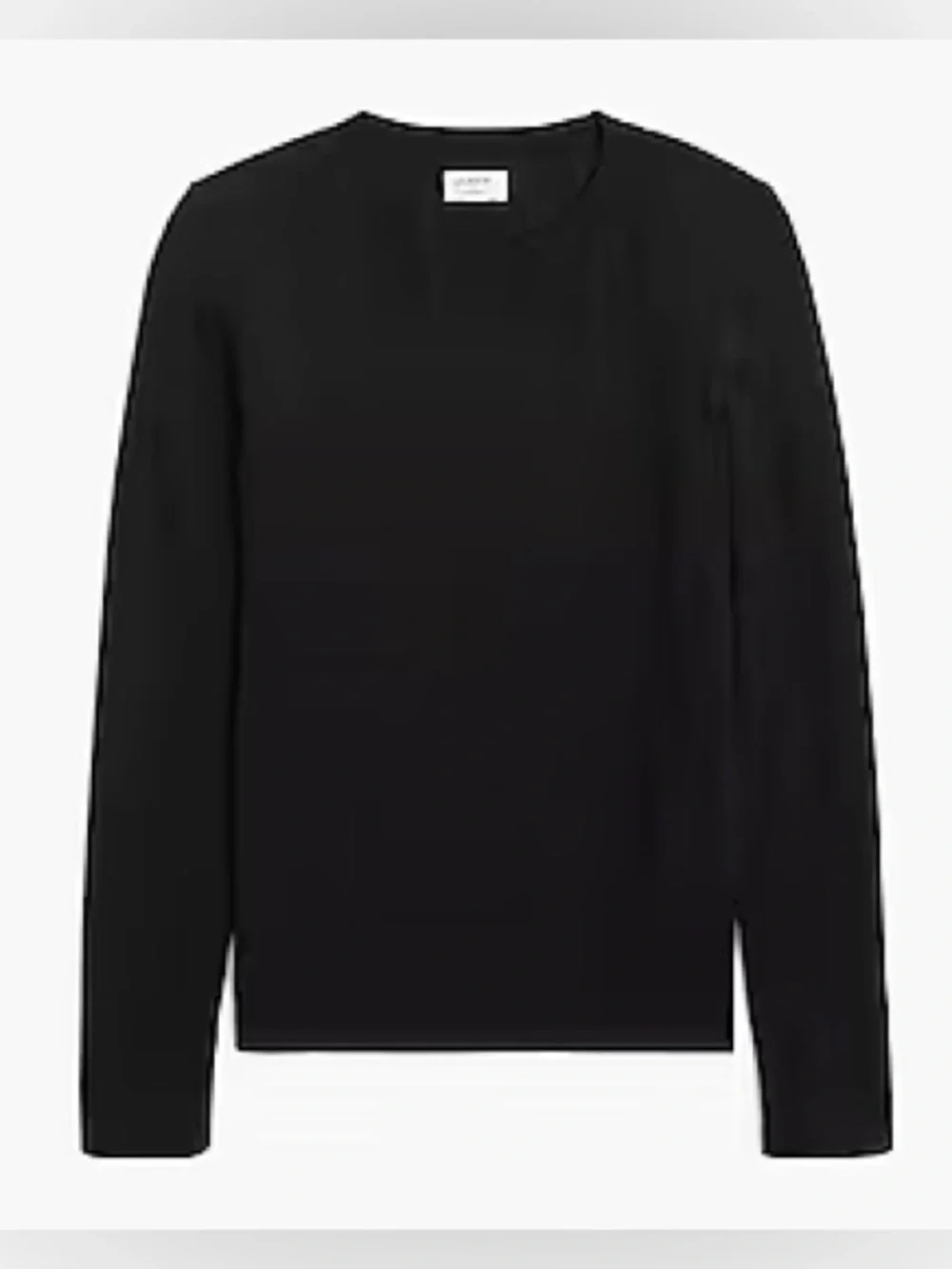 J.Crew Cotton Teddie sweater in black